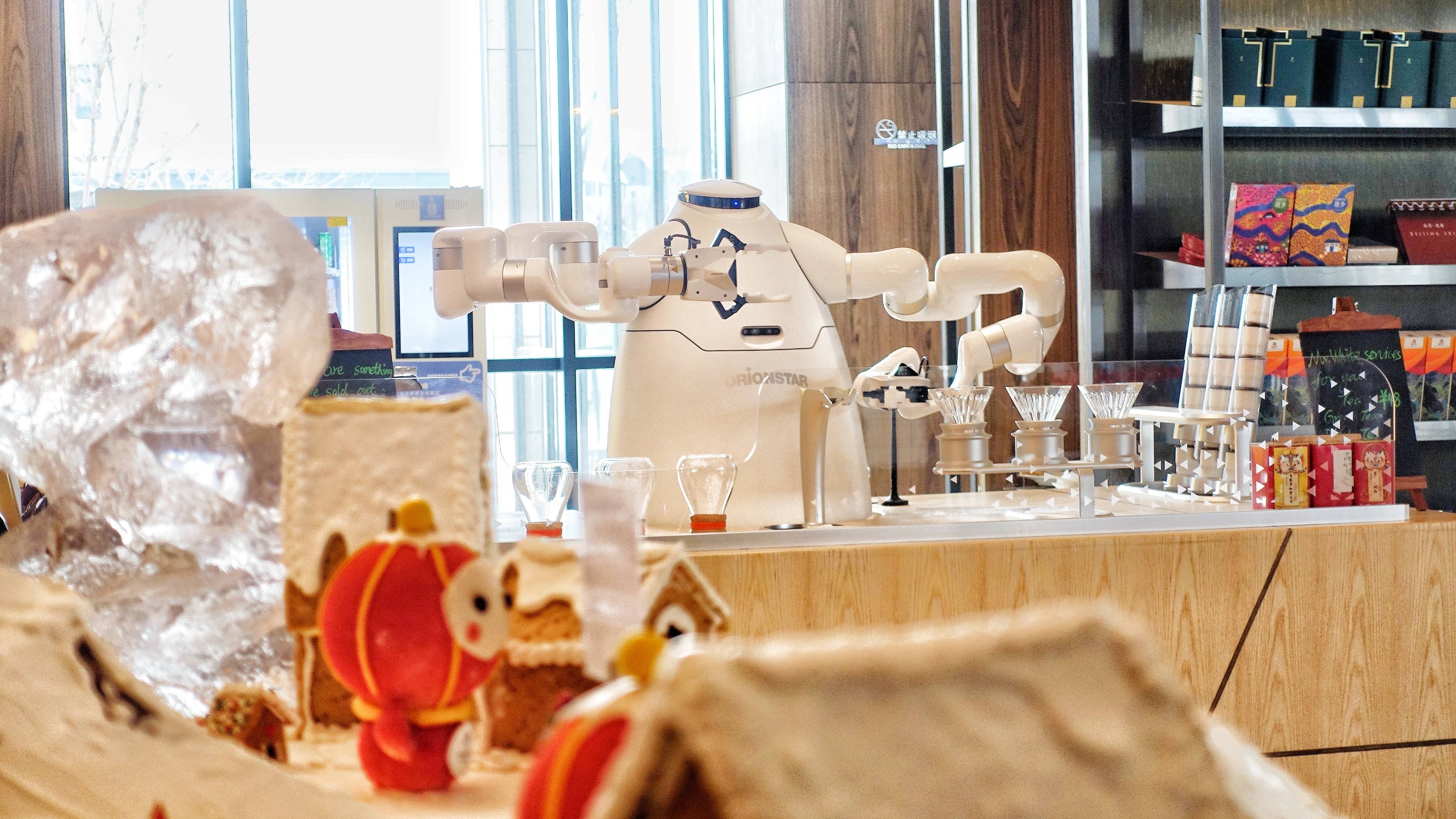 冬奥会机器人餐厅图片图片