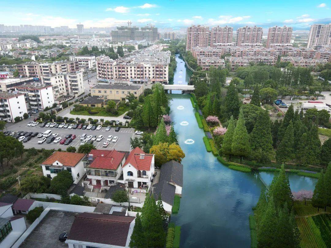 施晓松一行先后前往魏塘街道长秀村碧水绕村项目,大云镇十里水乡和集