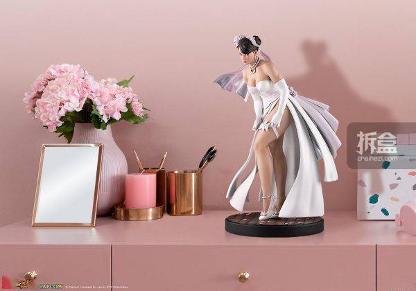 出货SIDESHOW × PCS 街霸 婚纱春丽 WEDDING CHUN LI 1/4雕像