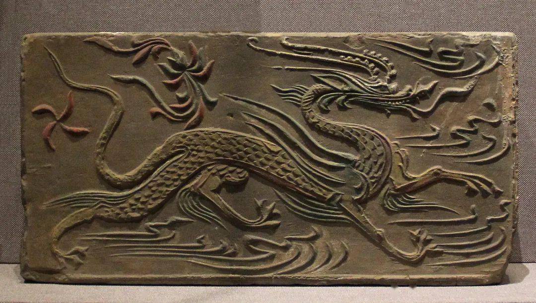 龙纹画像砖南朝(420-580年)1958年邓县学庄画像砖墓出土河南博物院藏
