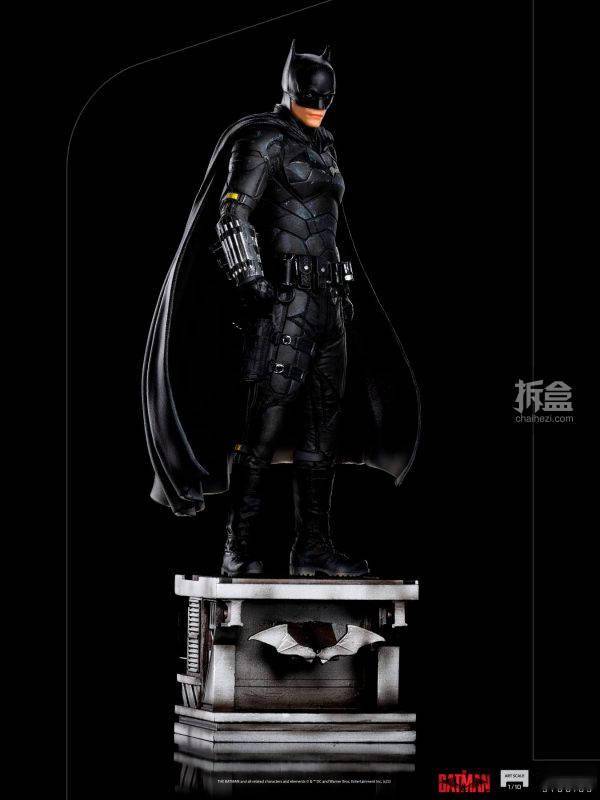 TheIron Studios：1/10比例 2022版《The Batman/新蝙蝠侠》- 蝙蝠侠 雕像