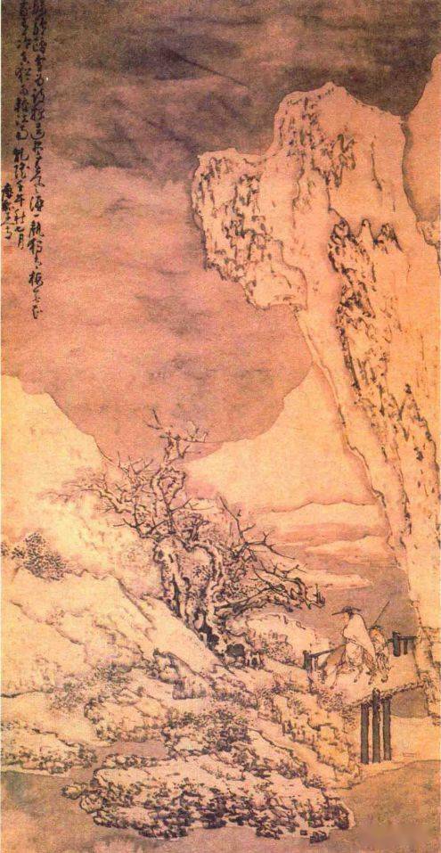 雪后访梅图明 王谔 踏雪寻梅图轴明 朱端 寻梅图明 吴伟 踏雪寻梅图明