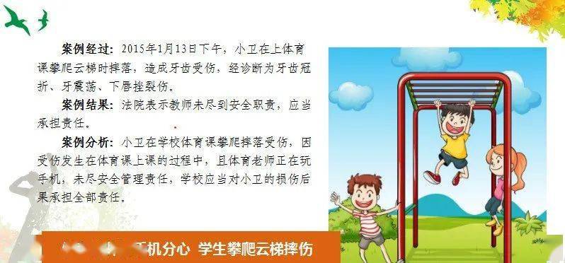 课前检查体育器材是否适合体育课使用,保障学生安全,避免安全事件发生