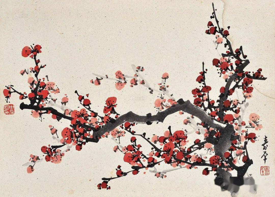 东风第一枝清极不知寒董寿平梅花拍品欣赏