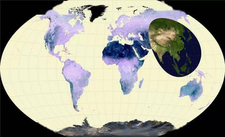 地图看世界给整个世界画一条胡焕庸线