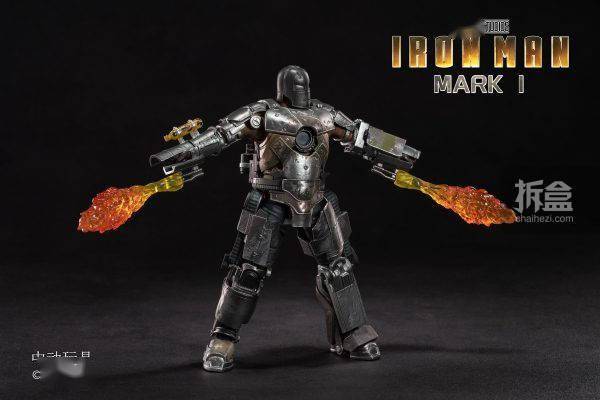 人偶|中动玩具 IRONMAN钢铁侠 马克MK1 发光版 漫威可动人偶