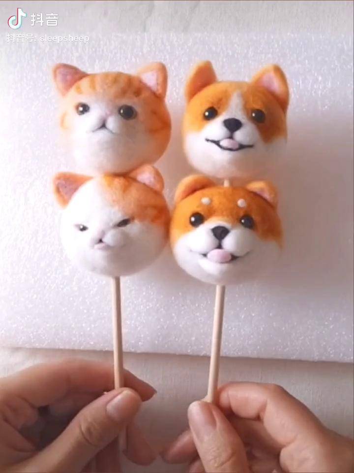 羊毛毡柯基制作视频教程来啦羊毛毡手工手工教程