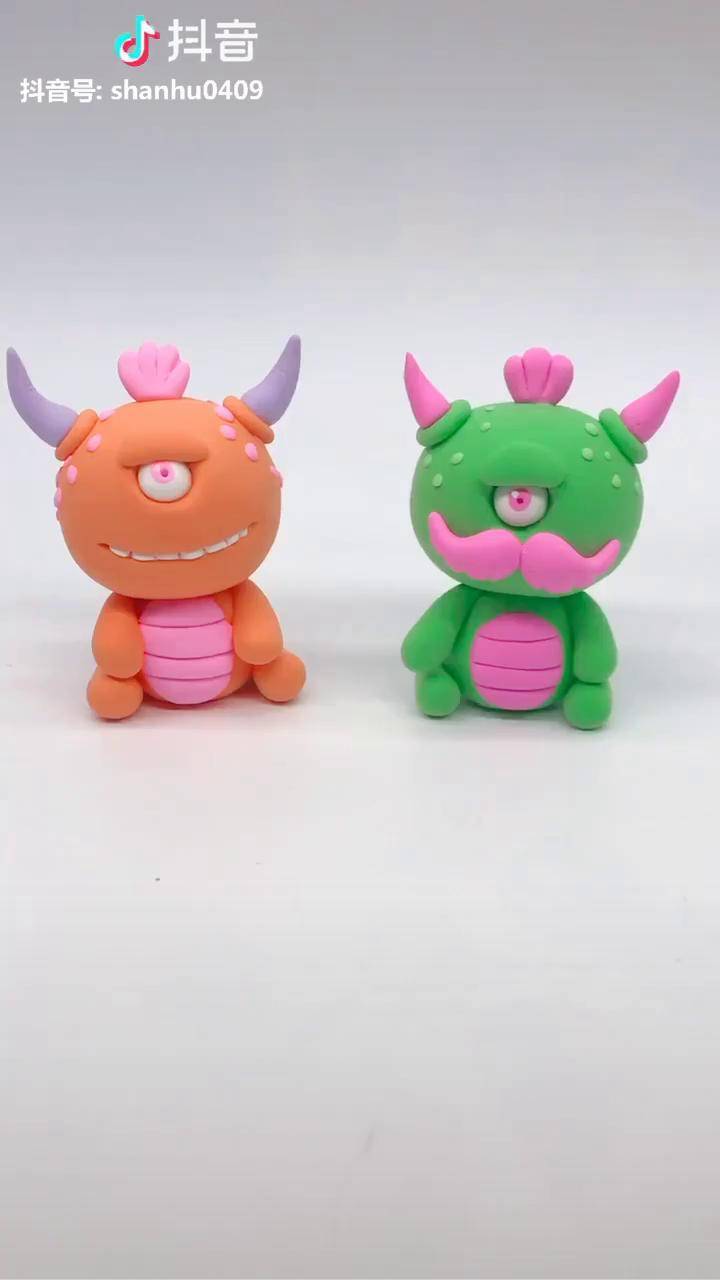 牛气冲天的独眼外星人儿大家喜欢啥样的自由发挥吧疯狂外星人粘土