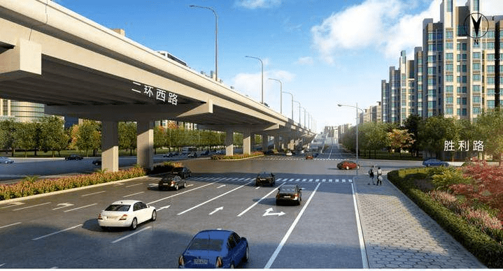 中南绿建集团承建的s308省道二环西路智慧快速路改造工程钢结构桥梁