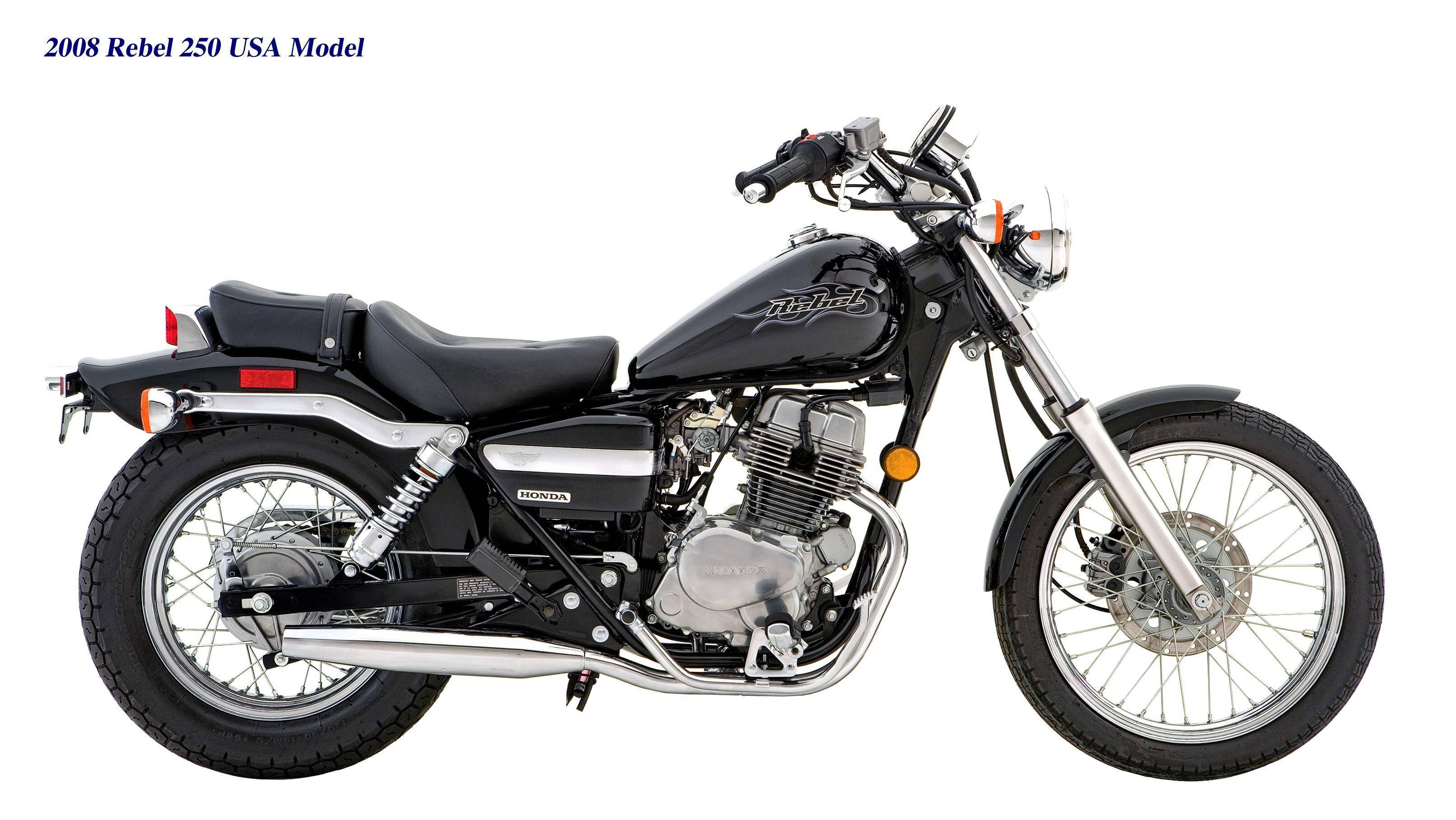 车型历史图库:honda 1985 - 2017 rebel 250