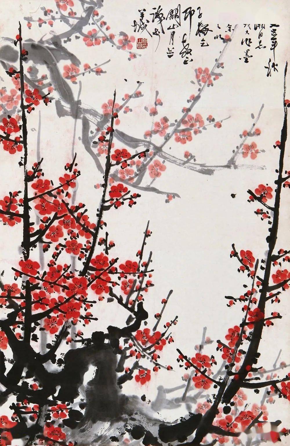 关山月没有风格就是我的风格高清梅花60幅