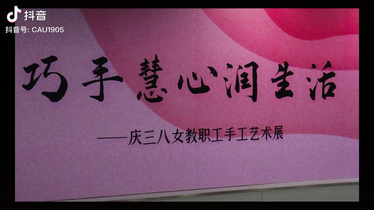 中国农大女教职工手工作品展巧手慧心润生活三八国际妇女节抖音校园