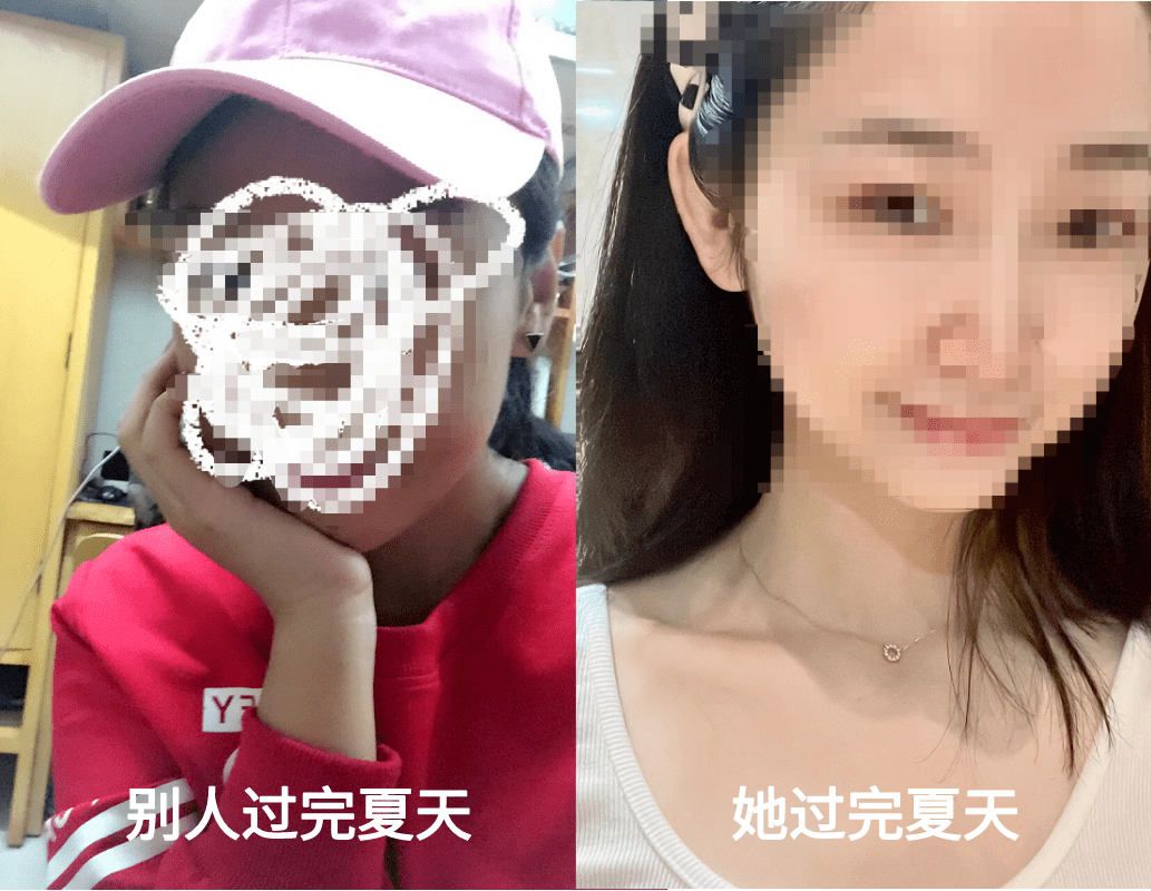夏天变成冷白皮的人生也太开挂了吧！一张图让你不想走出来！