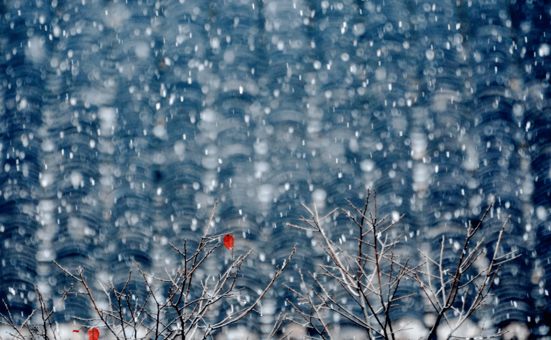 雨夹雪图片 唯美图片