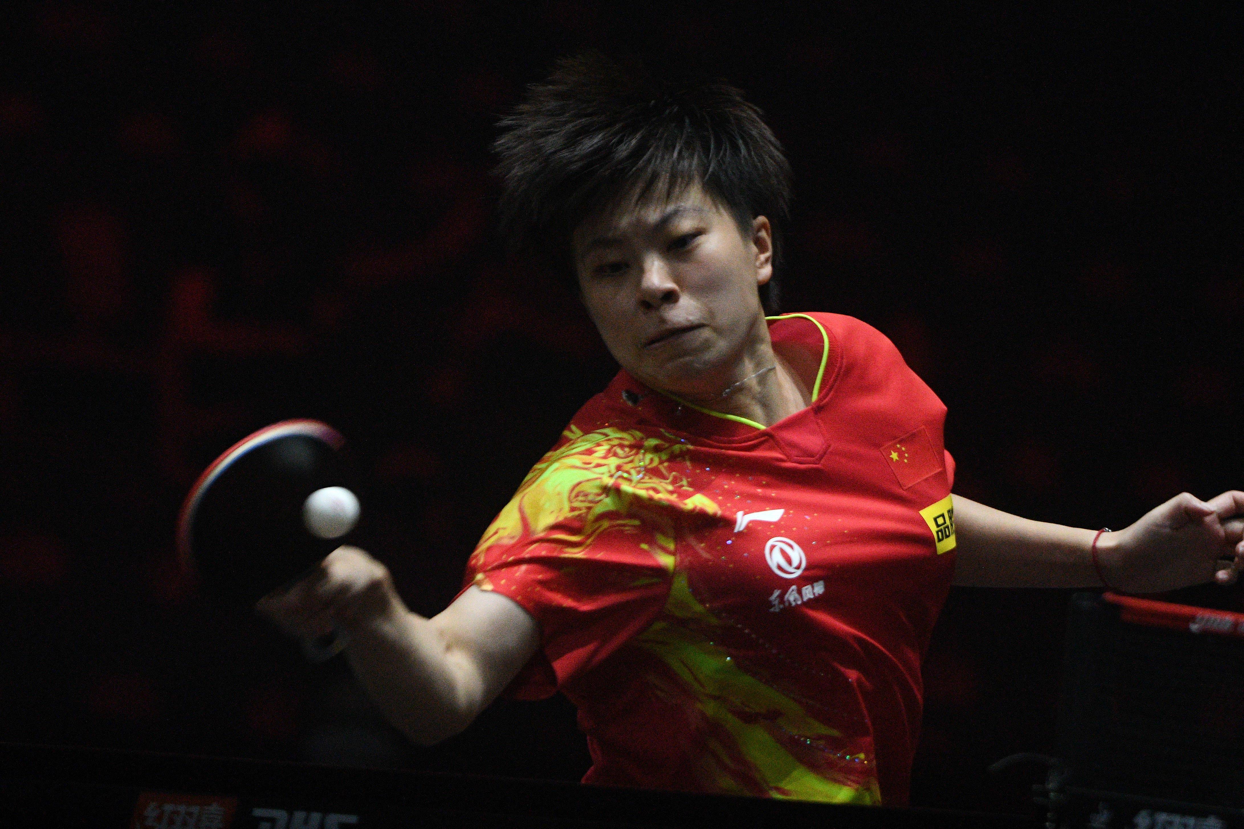 新华社|乒乓球——WTT新加坡大满贯：王艺迪晋级四强