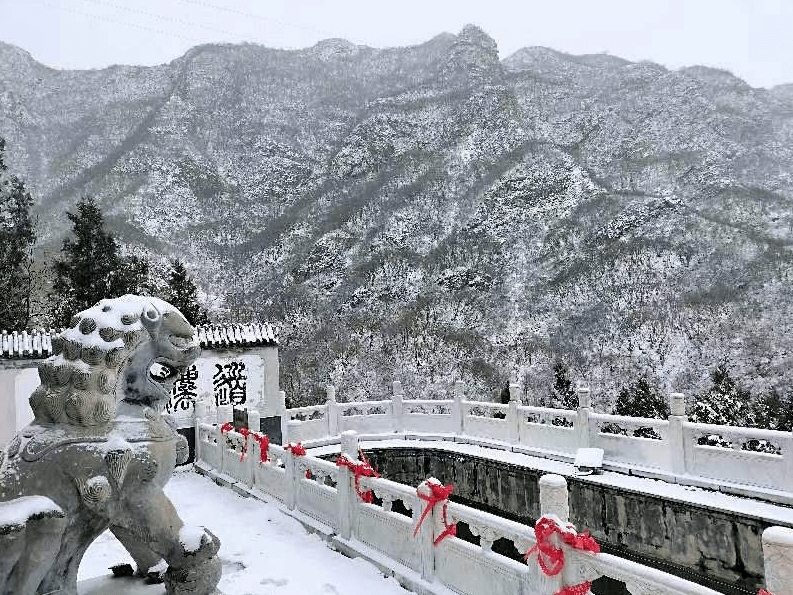 房山春日雪景有多美多圖直擊