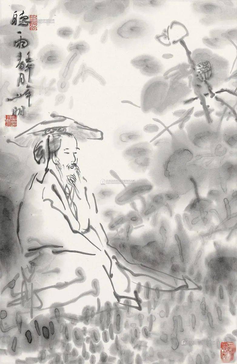 吴山明写意人物这么画就对了