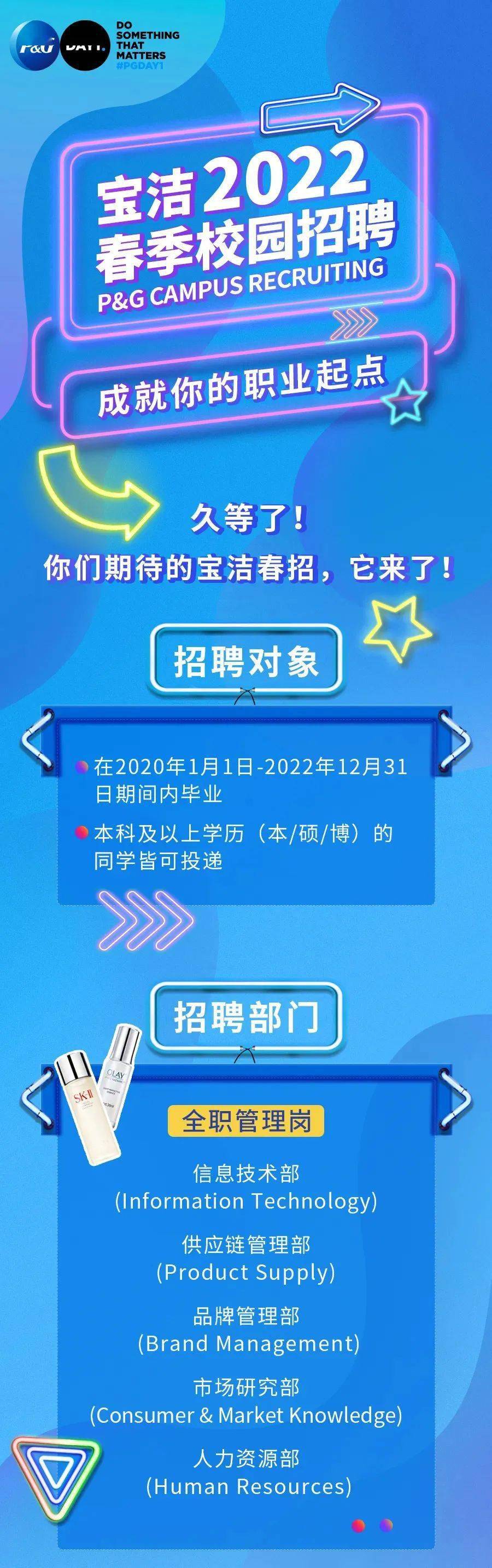 2022校招宝洁2022春季校园招聘将于3月28日开启