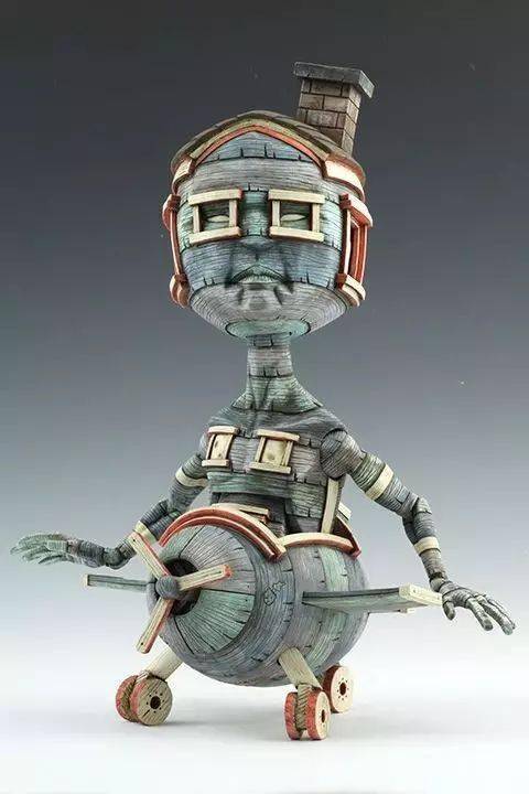 美国雕塑家calvin ma的古怪小人雕塑作品_芥子园_画谱_中国画