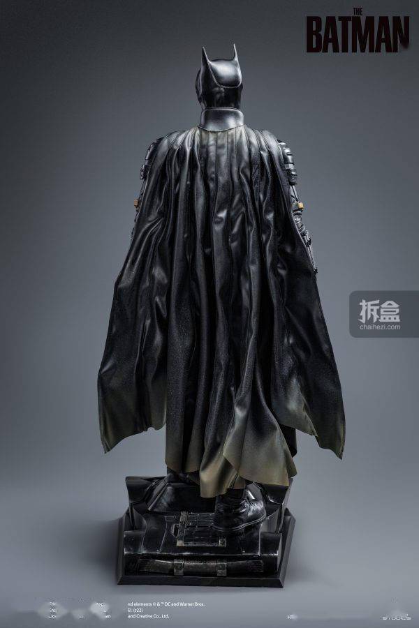 材质QUEEN STUDIOS 新蝙蝠侠BATMAN 罗伯特帕丁森 1/3全身雕像