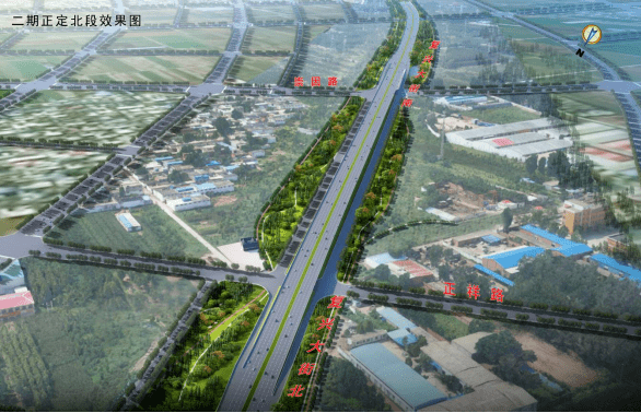 正祥路至崇因路段安济路立交正定古城隧道河北大道立交滹沱河至北三环