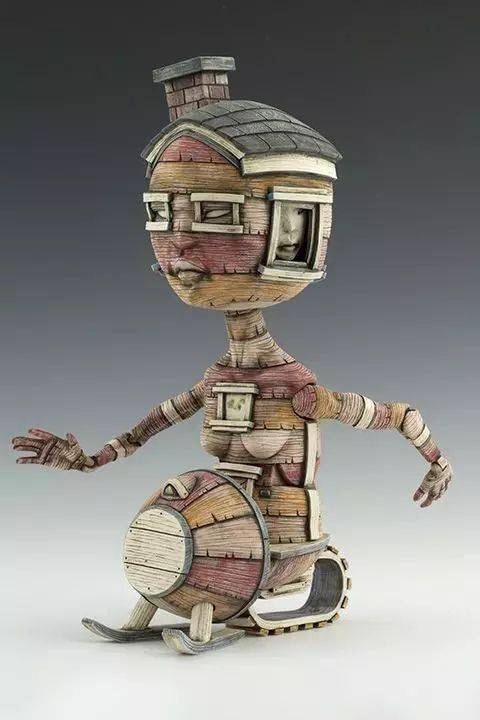 美国雕塑家calvin ma的古怪小人雕塑作品_芥子园_画谱_中国画