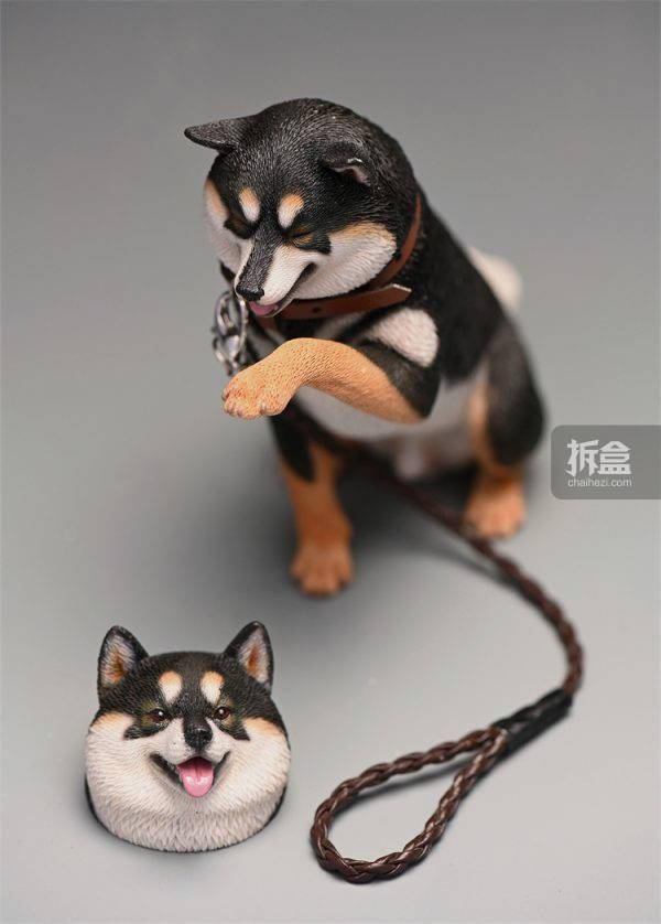 jxkstudio16卖萌的柴犬可爱治愈宠物狗创意潮玩手办摆件道具