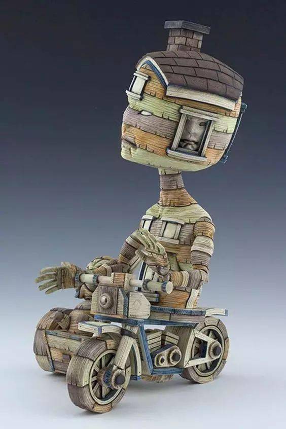 美国雕塑家calvin ma的古怪小人雕塑作品_芥子园_画谱_中国画