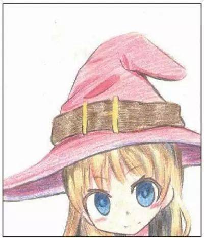 彩铅动漫人物画法 | 小巫女!