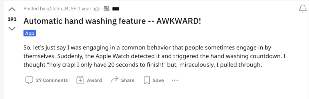 功能|夜里三点打手冲，智能手表以为我“在划船”
