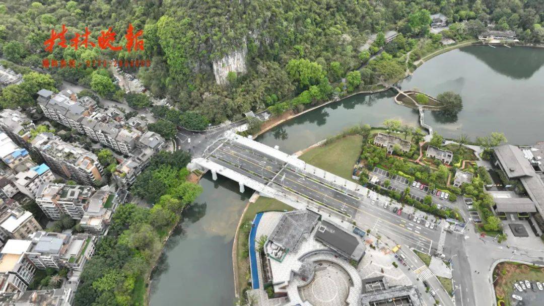 收尾工程紧张进行中桂林江东桥即将通车