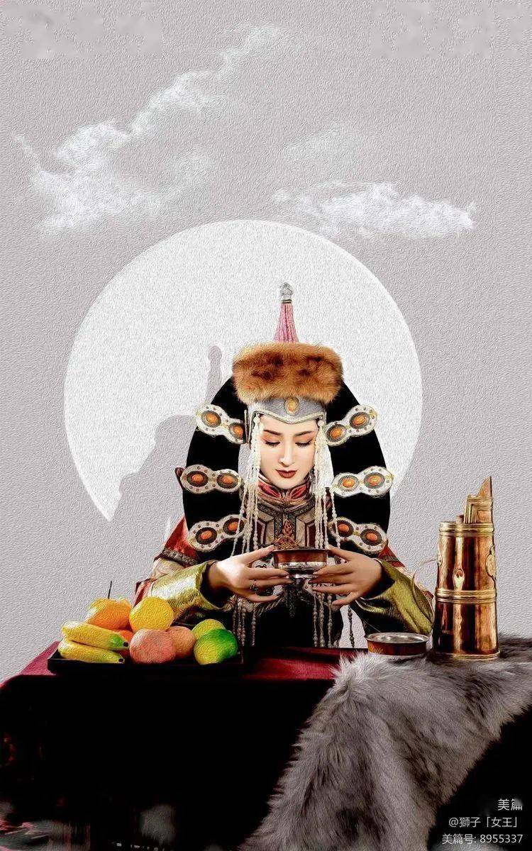 人像摄影蒙古姑娘阿茹娜