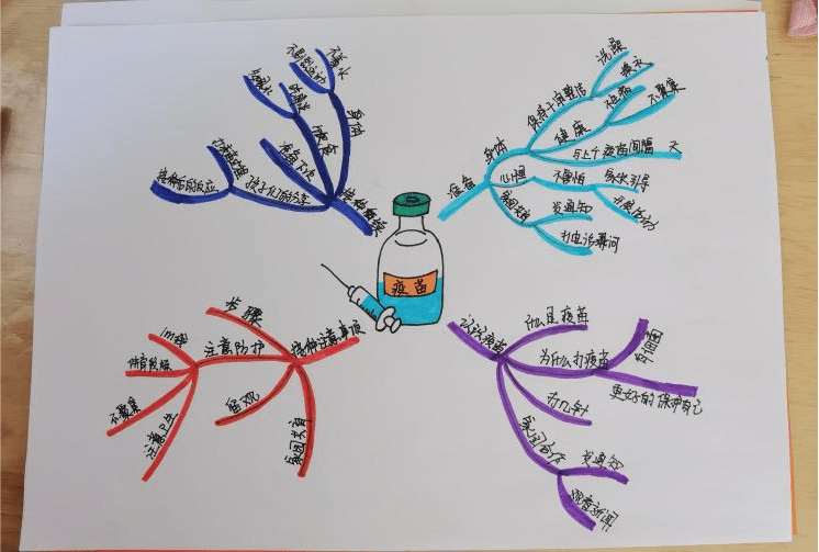接种疫苗的思维导图图片