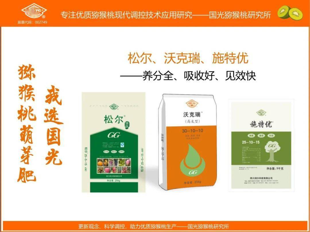 萌芽肥应以高氮适磷钾为主,条状沟施或穴施可选用国光松尔(一般成龄树