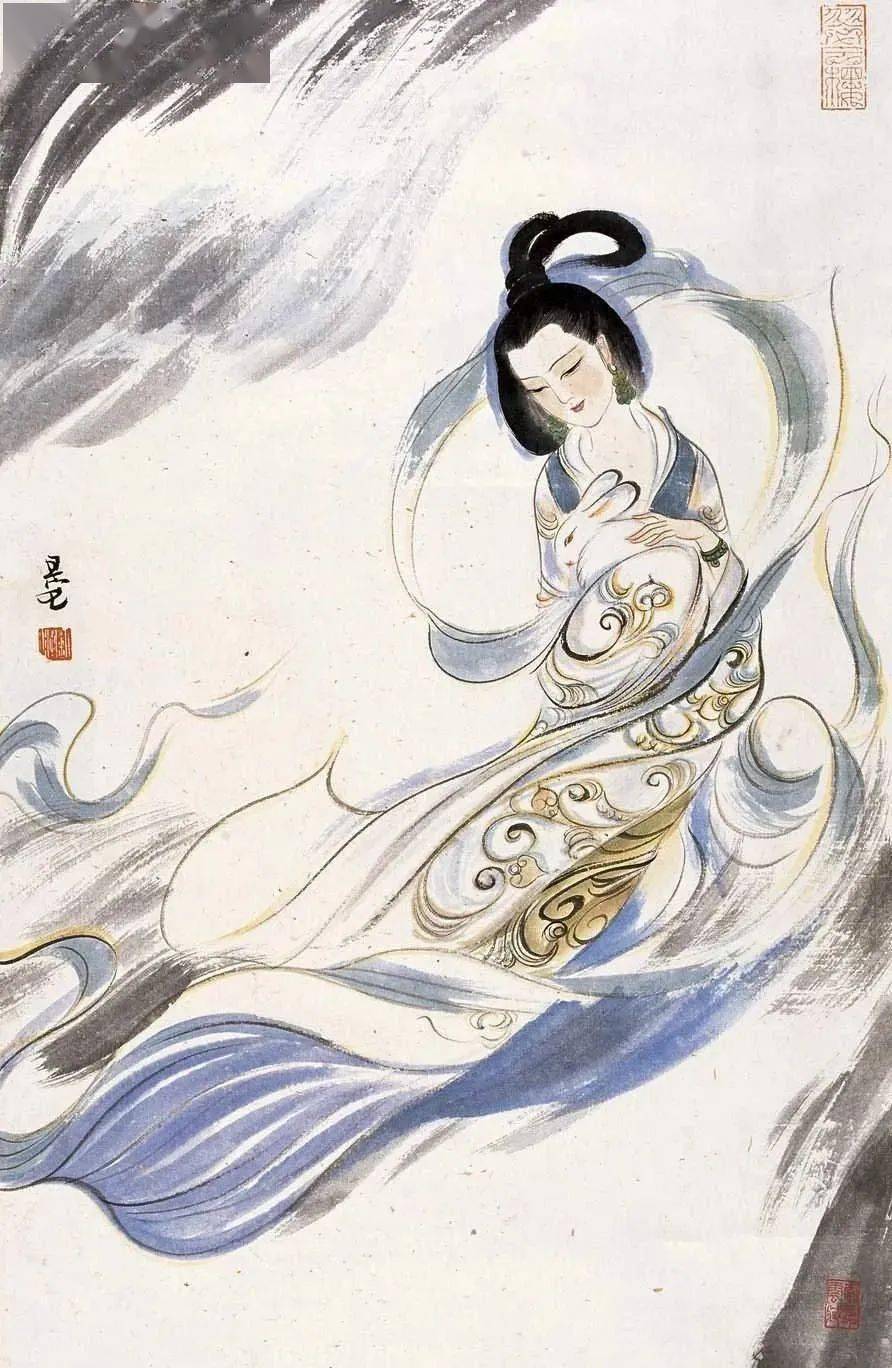 刘旦宅 嫦娥奔月刘旦宅 陈思诗意图刘旦宅 东山丝竹图刘旦宅 二湘图