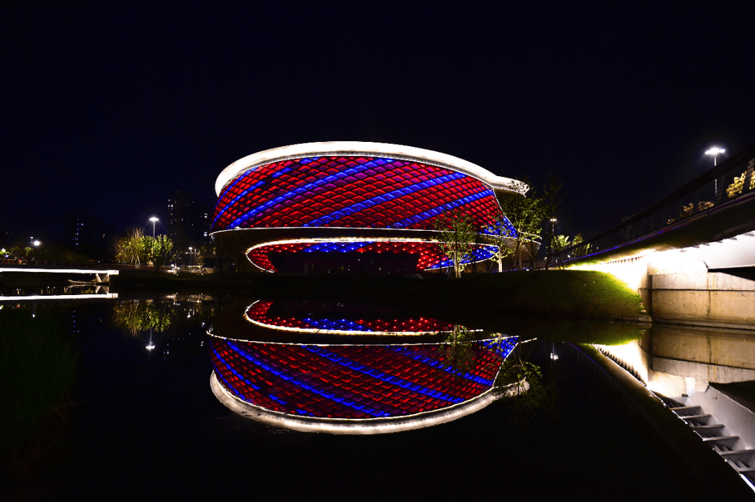 亚运村夜景图片