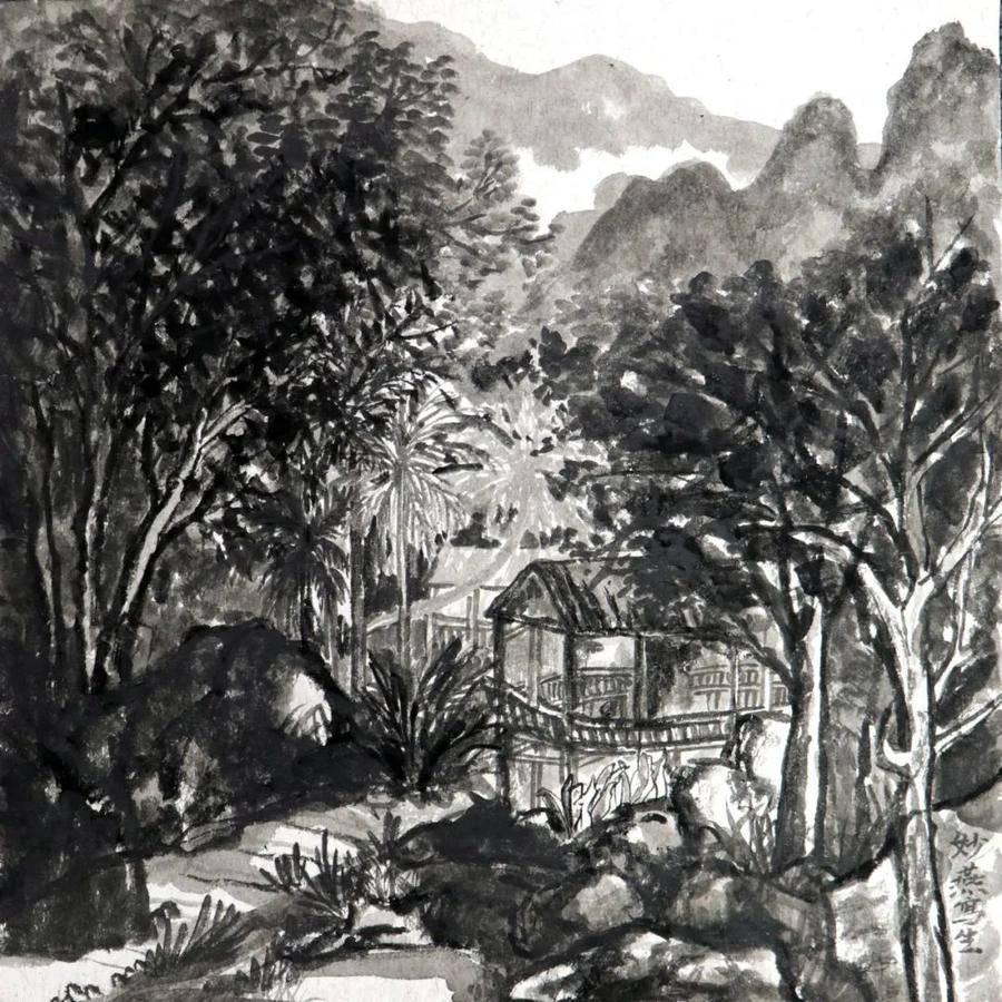 中国人民大学画院美丽海南岛中国画写生短期研修班结业作品展