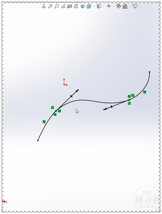 用solidworks畫一個三角形的莫比烏斯環