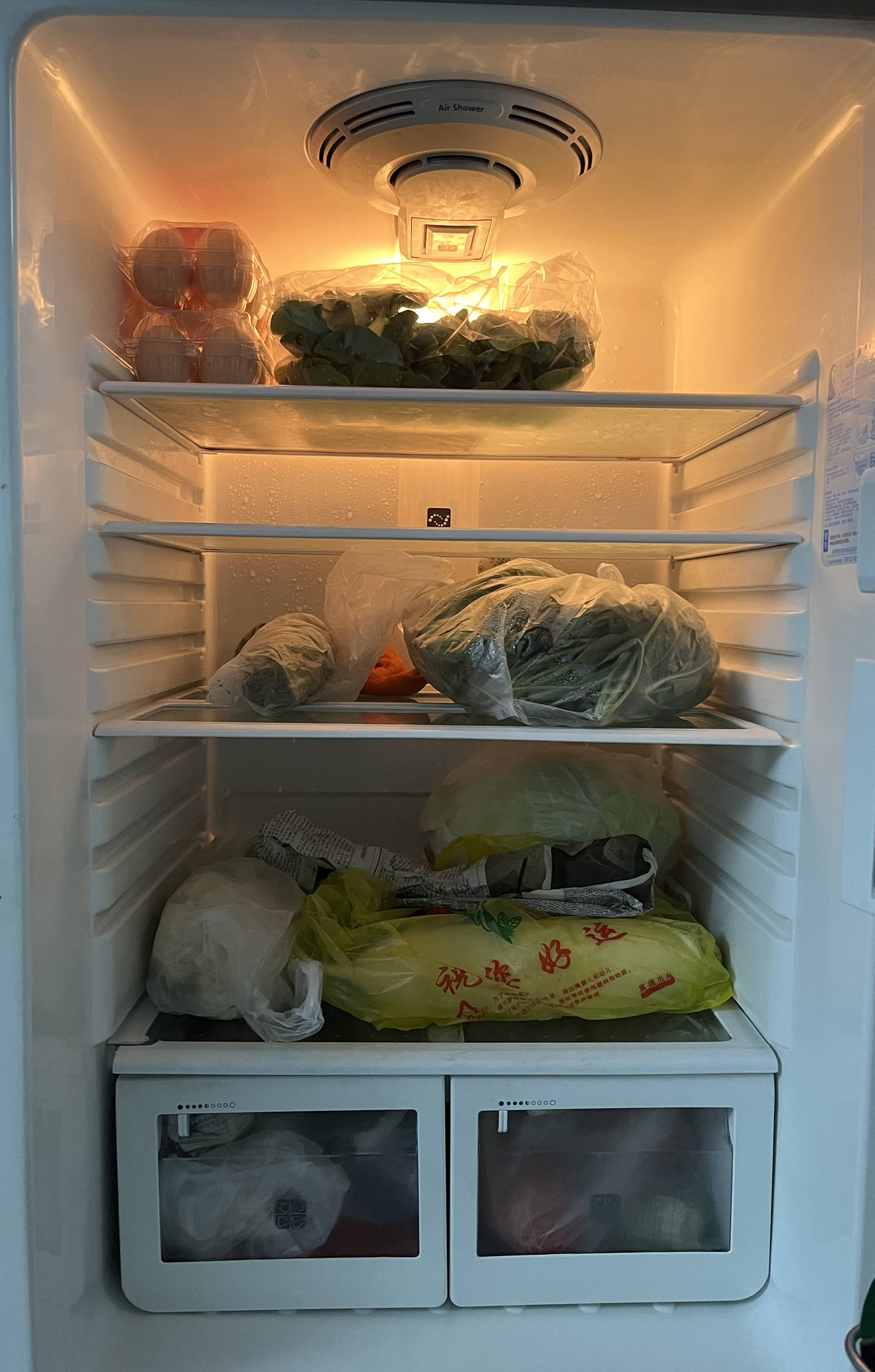 摄影记疫|封控后,他们分享了自家冰箱里的菜和解封后的愿望