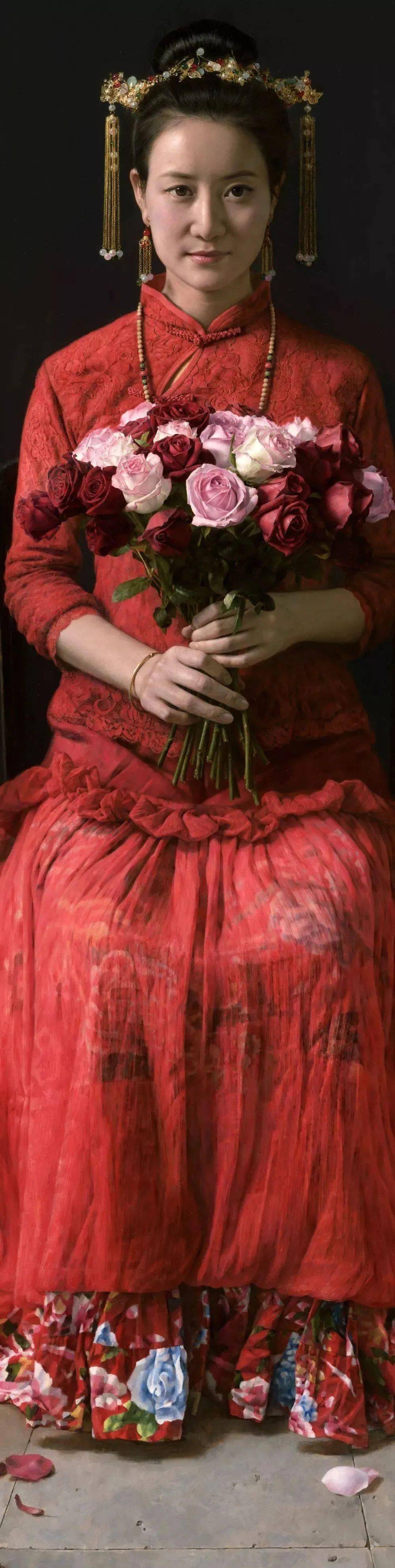 被称为下一个冷军超写实画家蔡杰的超高清美女震撼来袭