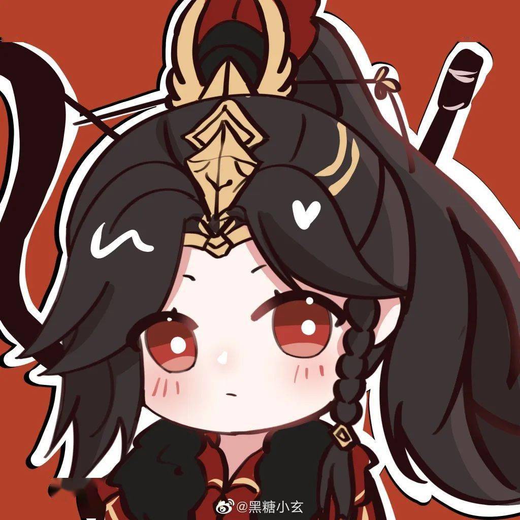 好久没换头像了?刀刀q版少女简笔画get√_刀娘_少侠_门派