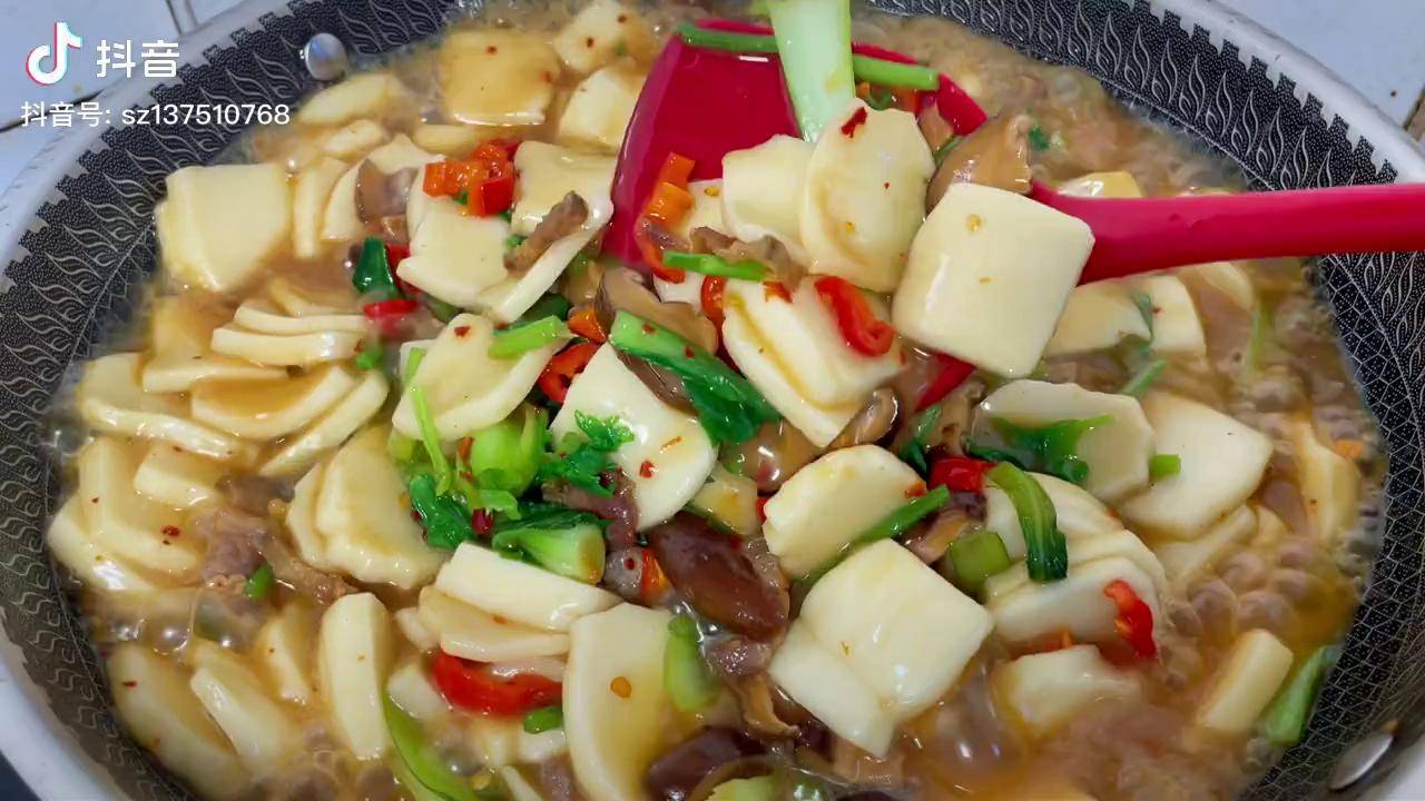 汤煮年糕家乡的美食在外地时不时的就想吃的年糕抖音美食创作人家乡