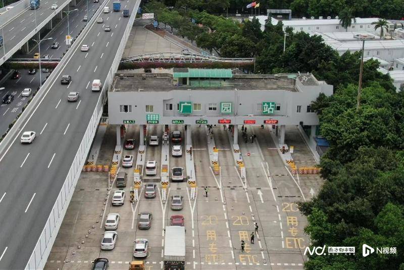 通行更高效 广州打造首个无亭式全车型自助通行收费站_车道_设备_车辆