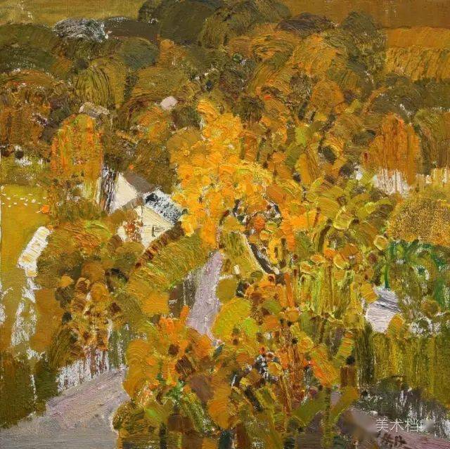 【乡村即景之二】布面油画 80×80cm 2009年【乡村即景之一】布面油画