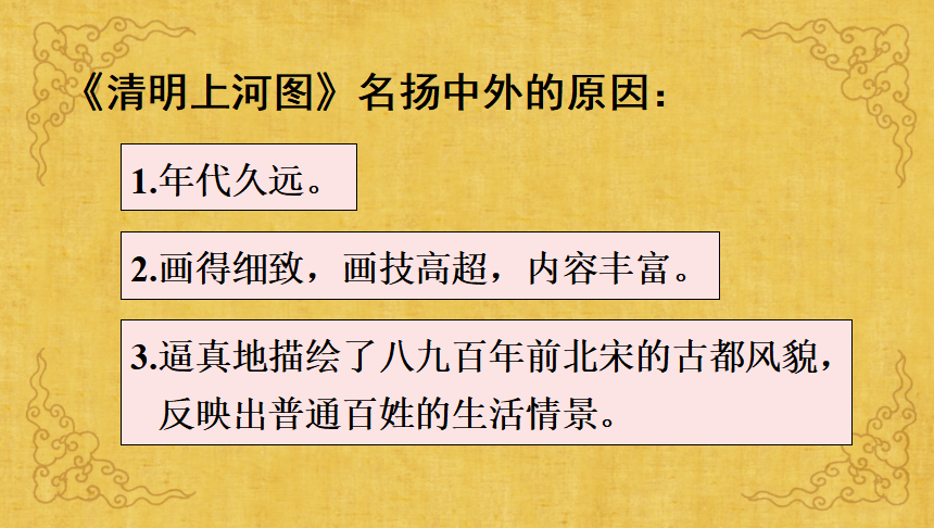 【课件】三年级语文下册 课文12《一幅名扬中外的画》_清明上河图