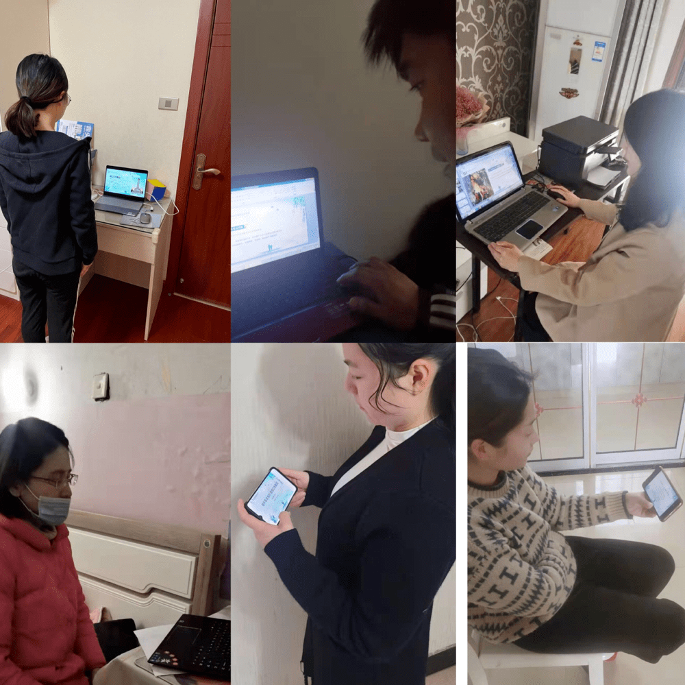 活动中,凤台四中"德智健行"志愿服务队的志愿者老师们在团委相关人员