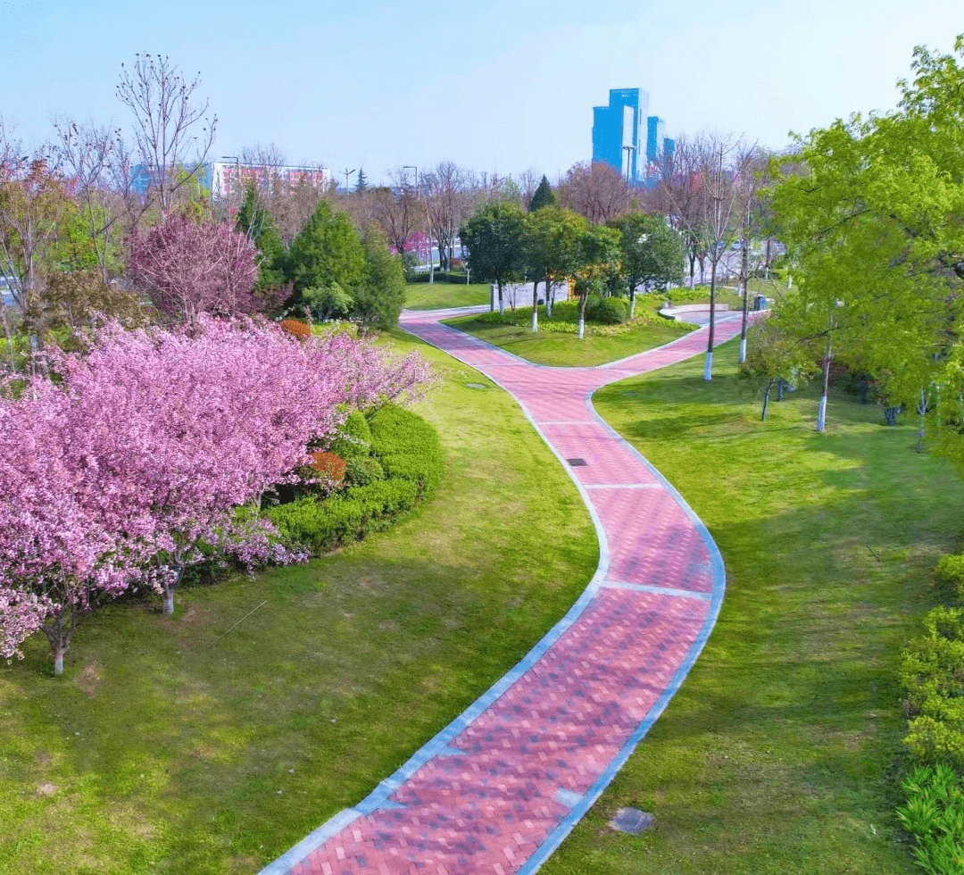 绿色名片滨水绿廊宜居家园揭开西安国际港务区的春日面纱