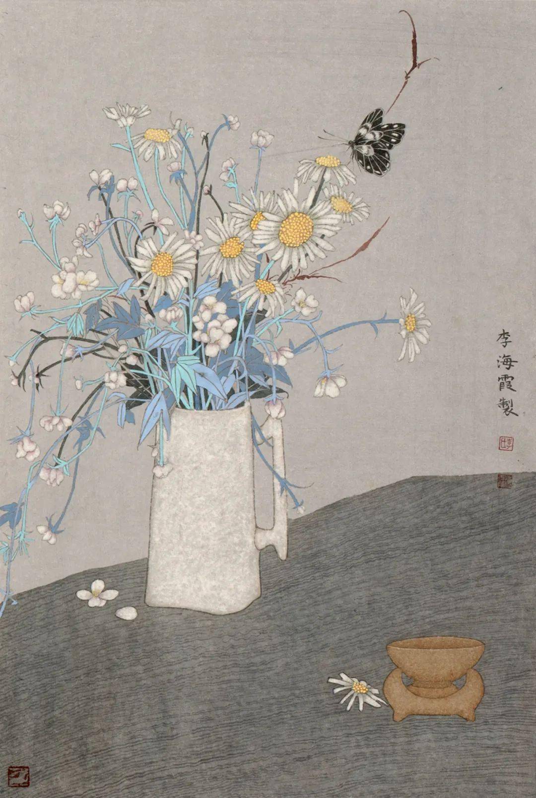 静述流年李海霞静物工笔画