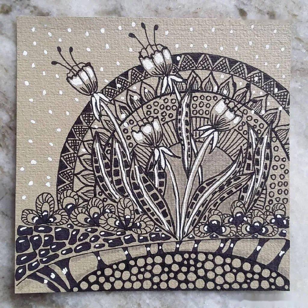 利用高光笔画画,超强效果不比水彩画得差,太绝了_装饰_工具_绘画