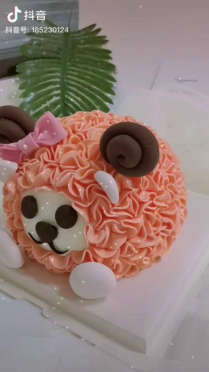 可爱的球形蛋糕当然送给最可爱的你烘焙培训球形蛋糕